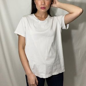 Uniqlo supima cotton white tee size large